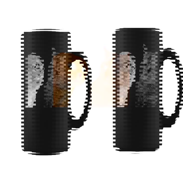 2匹の猫がミームを話す コーヒーマグ