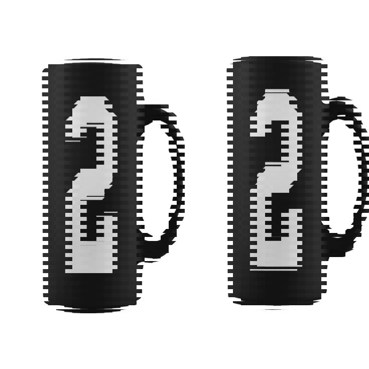 2番の大学スポーツスタイル。ホワイト。 コーヒーマグ