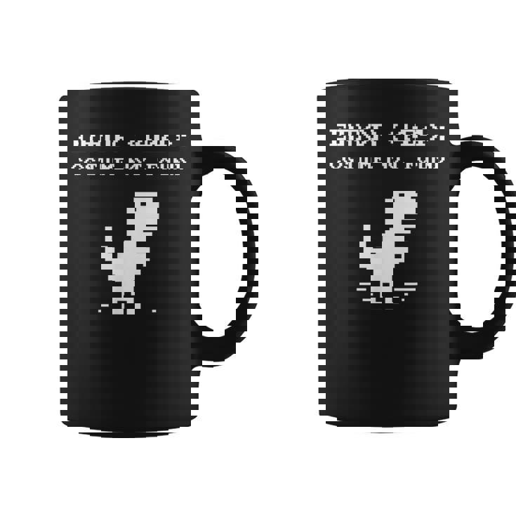 404 エラーコスチューム Not Found シャツ 面白い ハロウィン インターネット コーヒーマグ