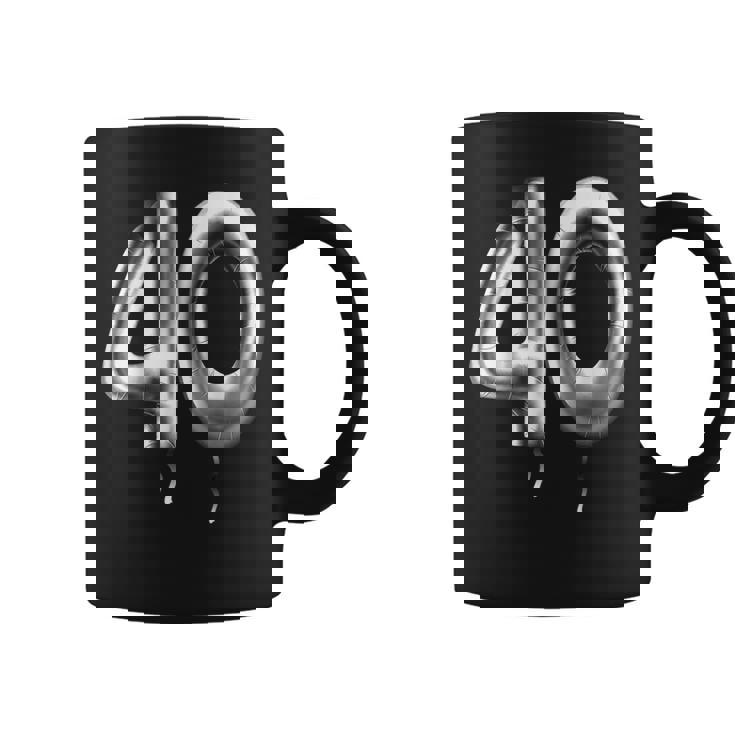 40歳の誕生日バルーン装飾バルーン40年目 コーヒーマグ