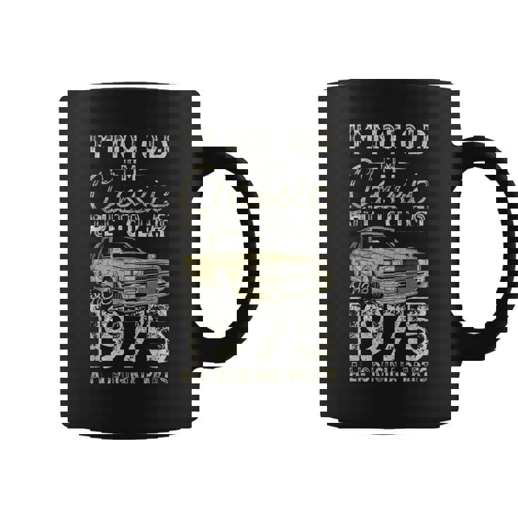 50 歳の誕生日、1975 年以来、クラシックカー、50 歳 コーヒーマグ