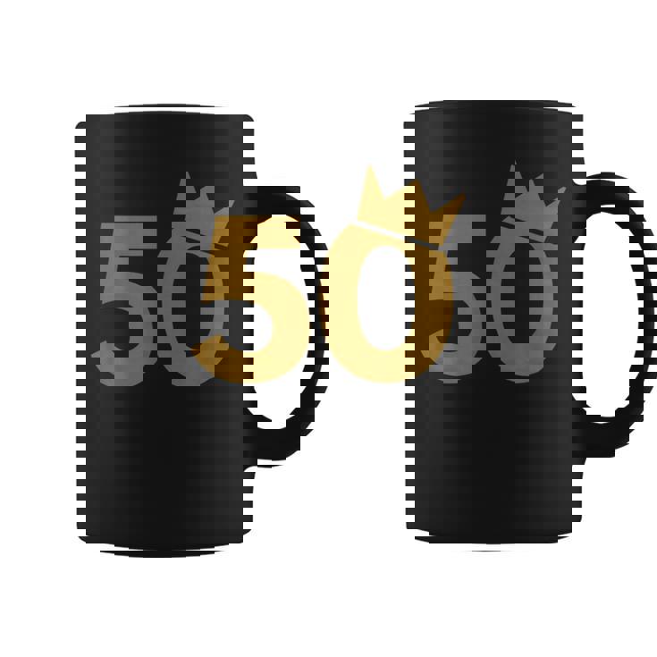 50 王冠 50歳の誕生日に コーヒーマグ