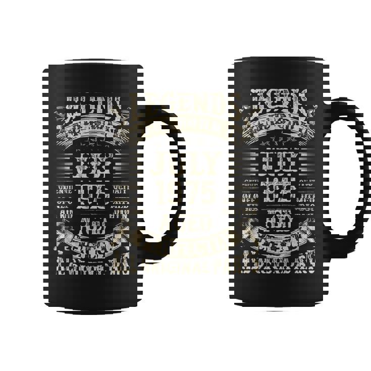 50歳の男性への50歳の誕生日プレゼント 1975年7月 コーヒーマグ