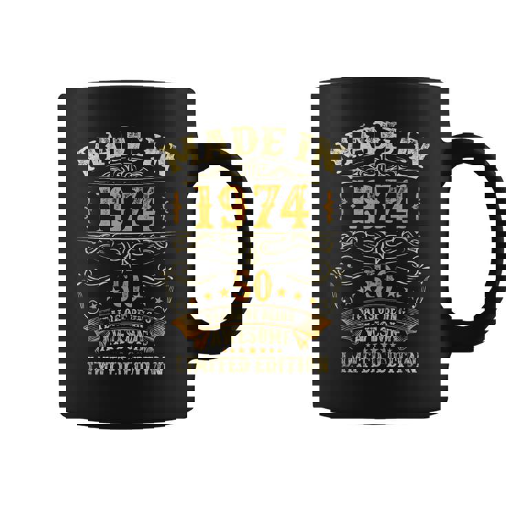 50歳ギフト メンズ ヴィンテージ 1974年 50歳の誕生日 コーヒーマグ