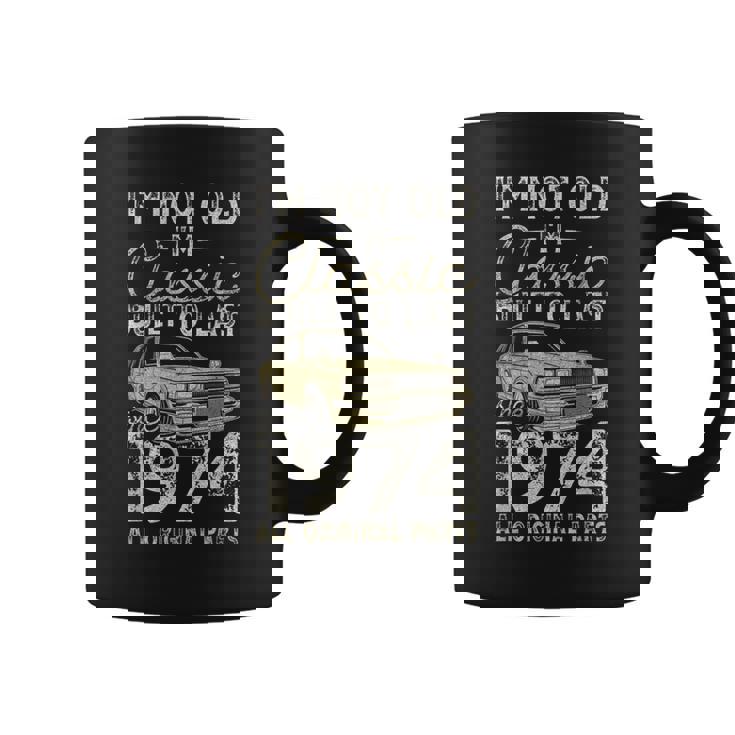 51 歳の誕生日、1974 年以来、クラシックカー、51 歳 コーヒーマグ