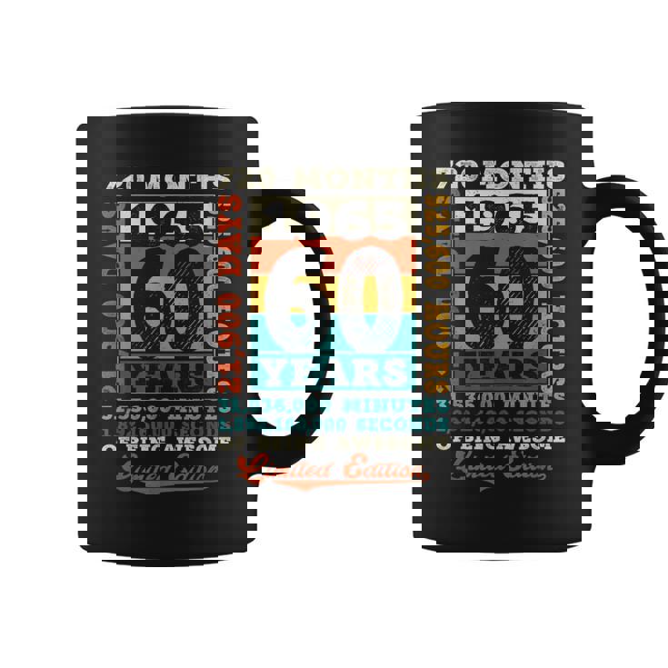 60歳の誕生日 60歳 720ヶ月 すごい生まれ 1965年 コーヒーマグ