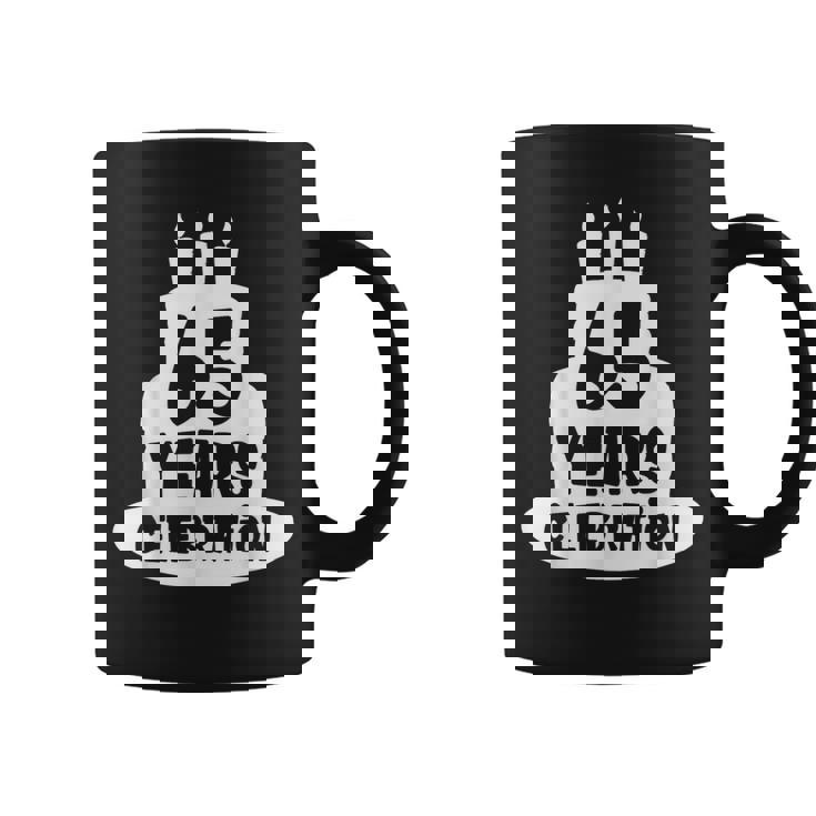 65年のお祝い イベント、記念日、誕生日。 コーヒーマグ