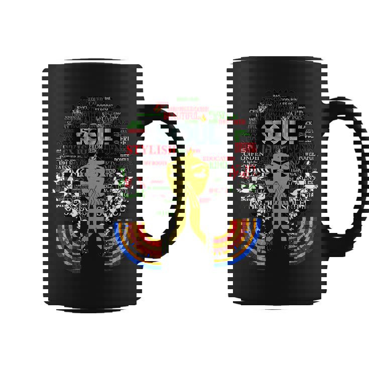 70年代ファンクアフロソウルレトロヴィンテージデザインアフロアンク コーヒーマグ