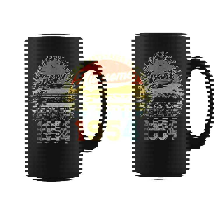 70歳 誕生日プレゼント 男性用 1954年4月 誕生日 ヴィンテージ コーヒーマグ