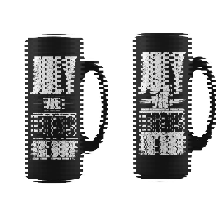 7月 伝説が生まれるとき 誕生月デザイン コーヒーマグ