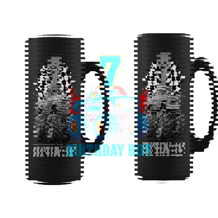 7歳 7歳の誕生日 男の子 モンスタートラック 車 コーヒーマグ
