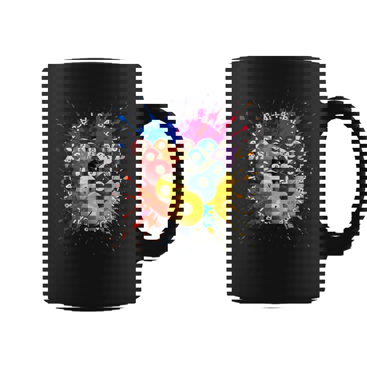 8-Ball Pool Team クールなグラフィックデザインリーグとトーナメント コーヒーマグ