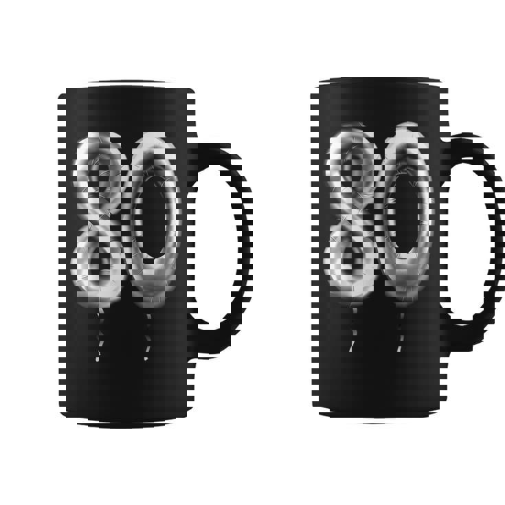 80歳の誕生日バルーン 装飾バルーン 80年目 コーヒーマグ