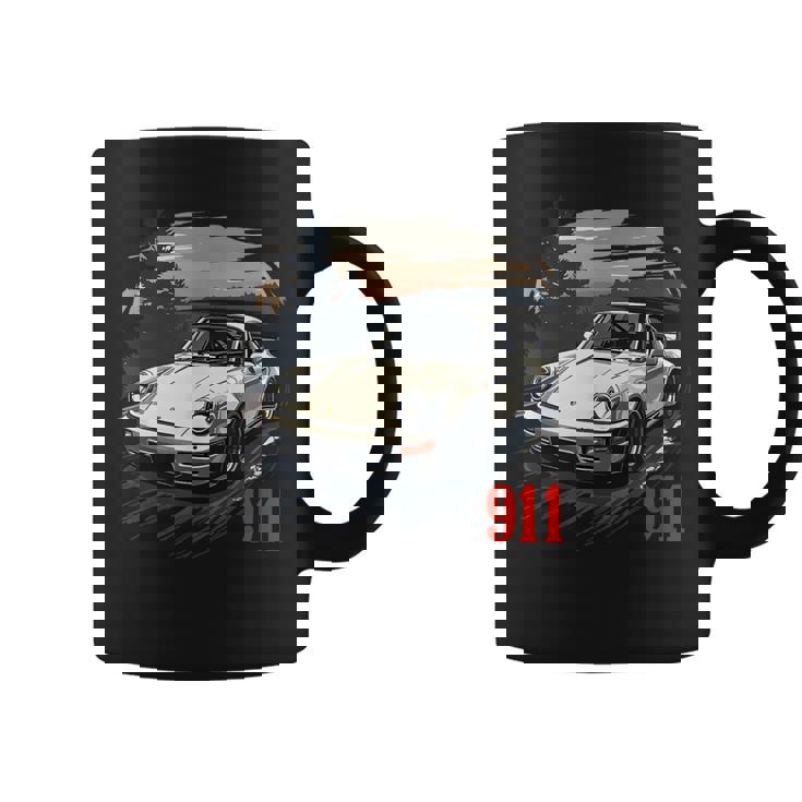 911ターボレトロヴィンテージ964カークラシック自動車トラック。 コーヒーマグ