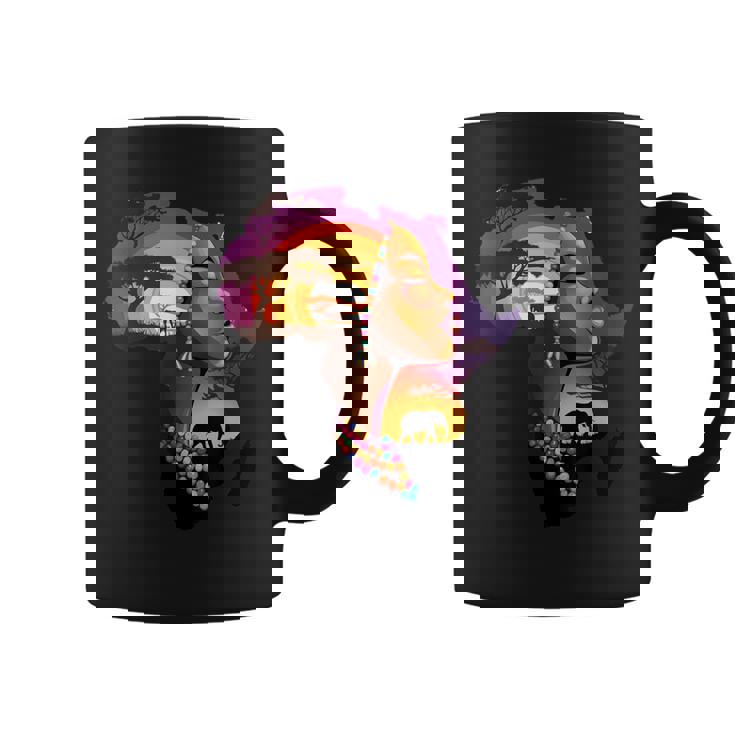 African American Boyunflower Melanin History Month コーヒーマグ