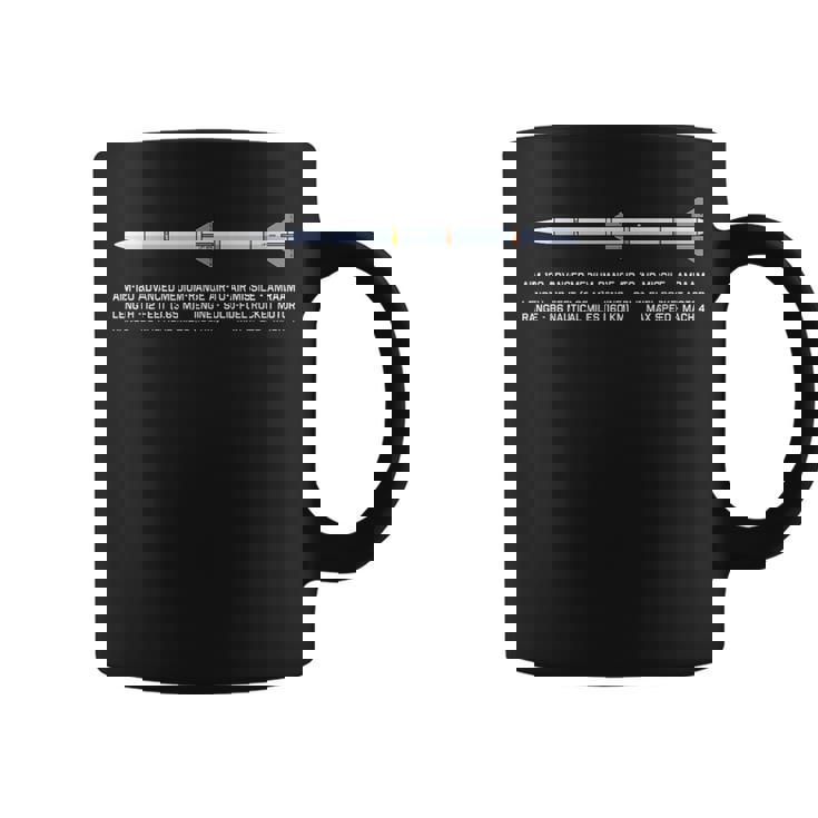 Aim-120 Amraam 空対空ミサイルの図 コーヒーマグ