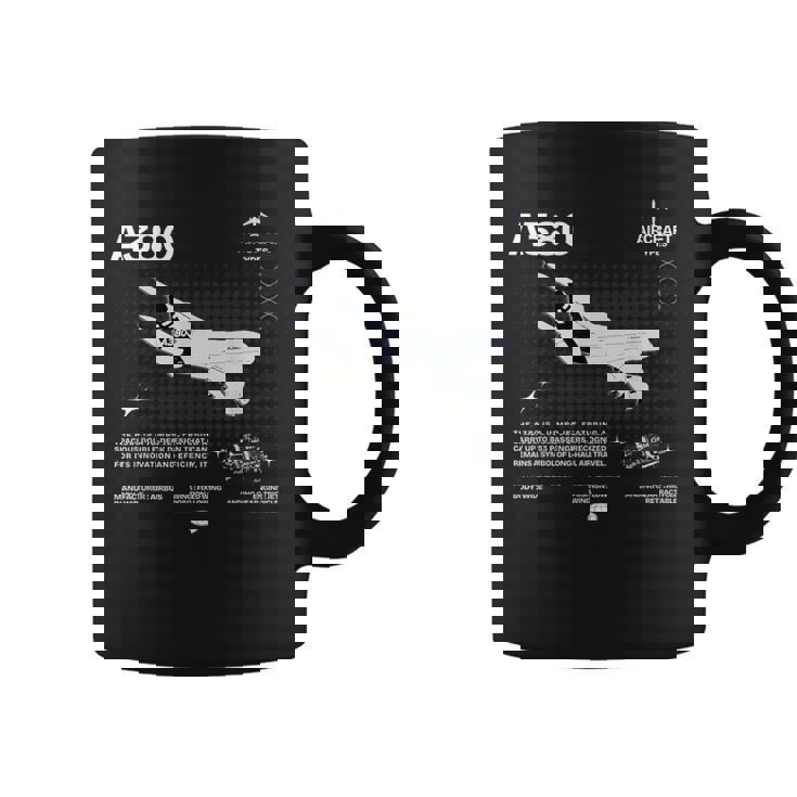 Airbus-A318 エアクラフト ホワイト コーヒーマグ