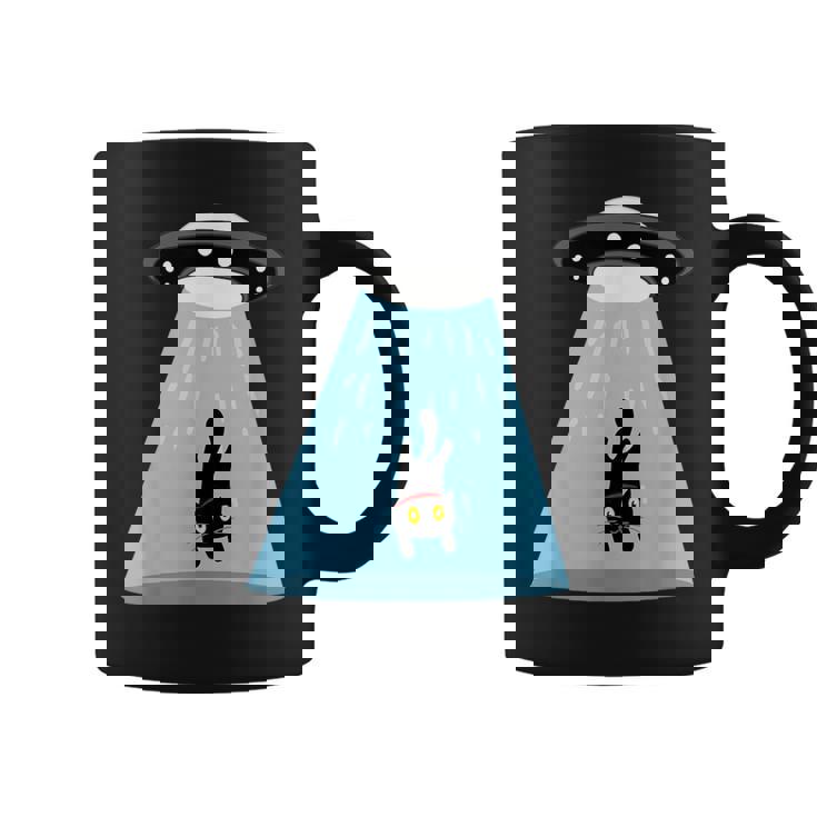 Alien Cat Abduction Ufo Cat Alien Abduction コーヒーマグ