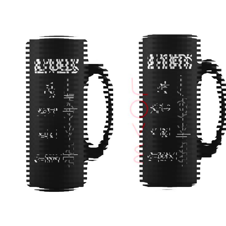 All You Need Is Love 面白くてかわいい数学方程式 コーヒーマグ