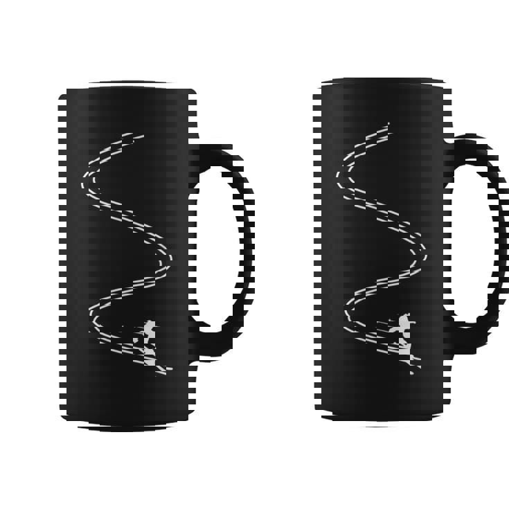 Alpinekiing ディープスノーパウダー ファーストライン スキー ホリデー コーヒーマグ