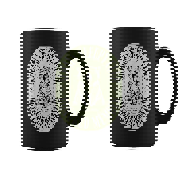 Alwaysleepy Club 男性用の面白いプリント、グラフィック コーヒーマグ