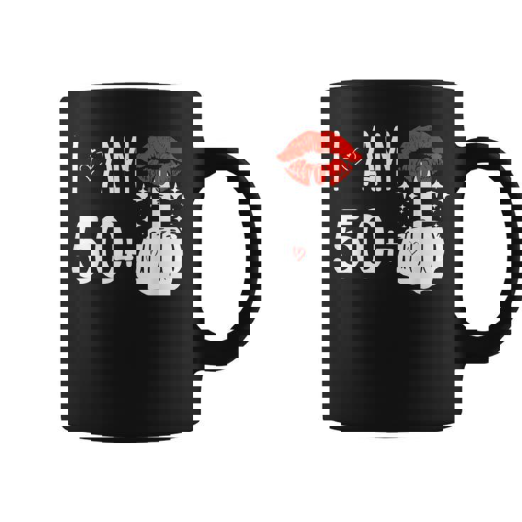 I Am 50 Plus 1 中指 51歳の誕生日 面白い コーヒーマグ