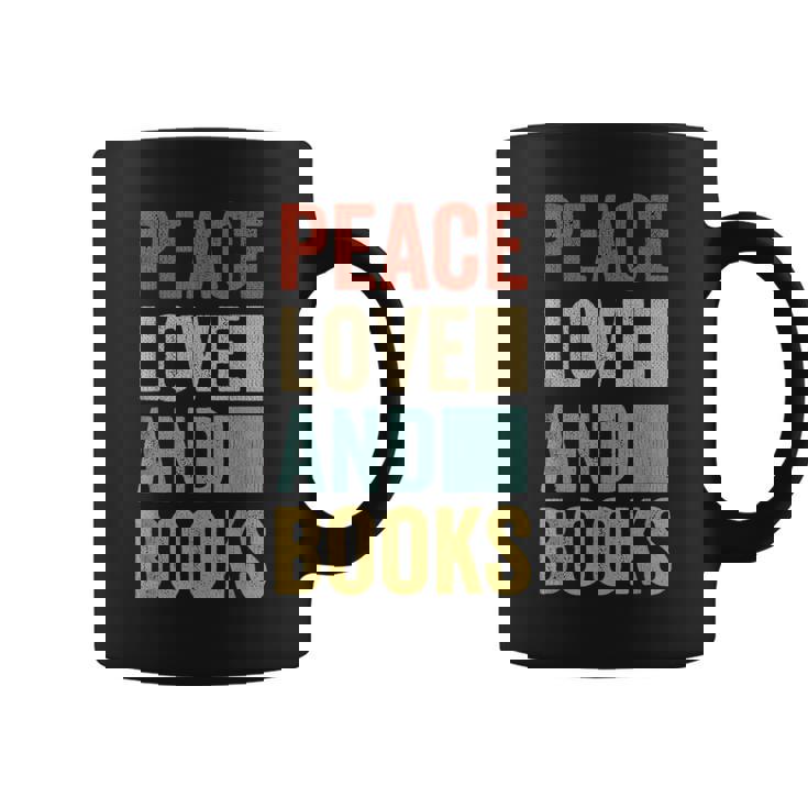 Amante De Los Libros Regalo Paz Amor Y Libros Taza de café
