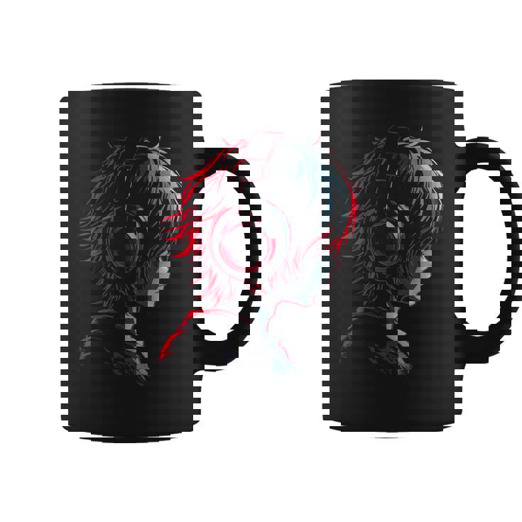 Anime Manga Gráfico Auriculares Ilustraciones Anime Taza de café
