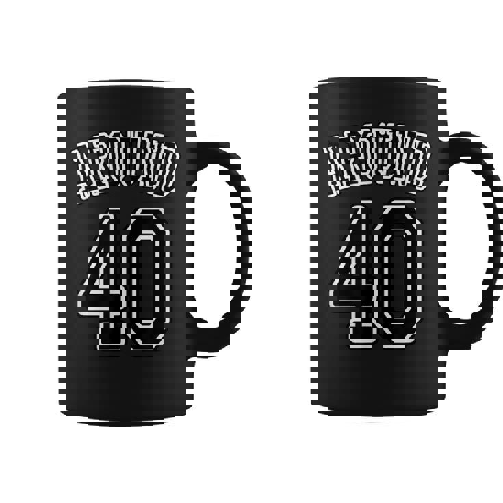 Around 40 アラフォー（四十歳 40才）【ユニフォーム風】（お誕生日）祝 40代 サプライズ 面白 コーヒーマグ