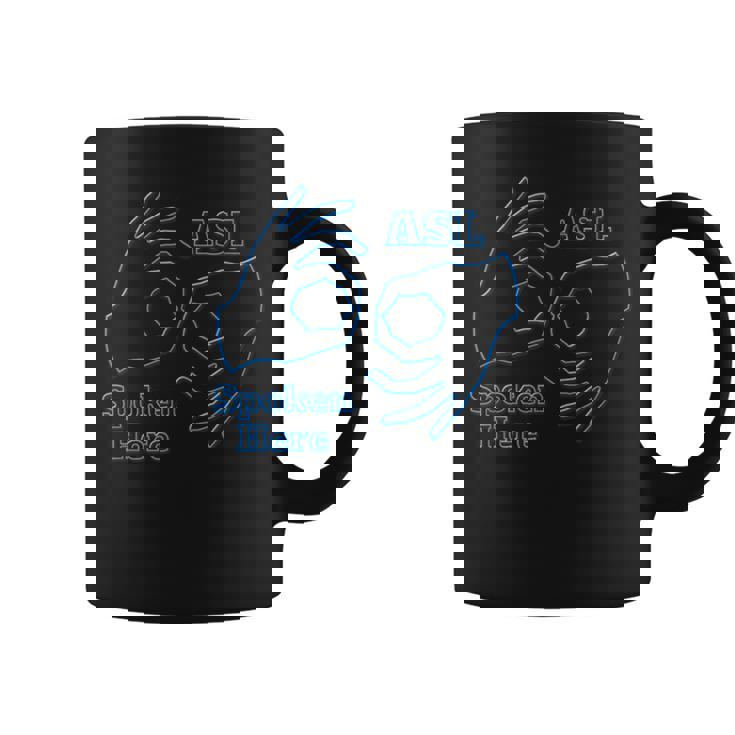 Asl アメリカ手話 Aslpoken Hear コーヒーマグ