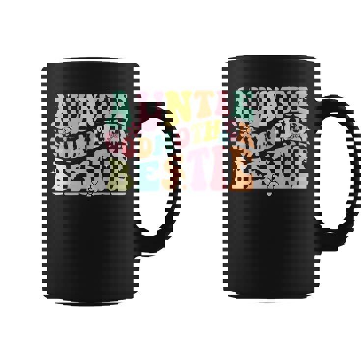 Auntie Godmother Bestie Aunt God Mother Bestie Coffee Mug