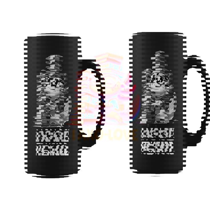 I Axo Love Presschool Axolotl 新学期読書 コーヒーマグ