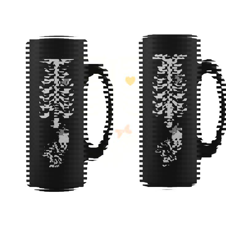 Baby Shower Skeleton Halloween Pregnancy Annoucement Girls Coffee Mug
