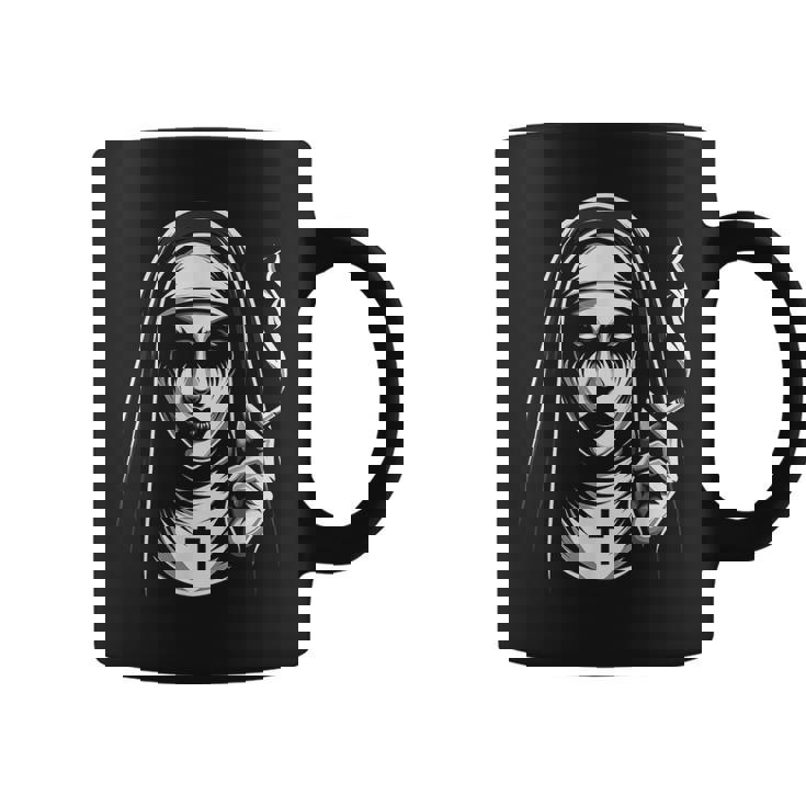 Badmoking Nun オカルトゴス 魔術&ホラー ゴシック コーヒーマグ