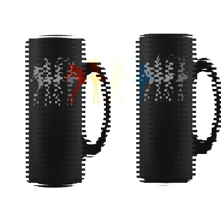 Bailarinas Retro Bailarinas De Balletintage Taza de café