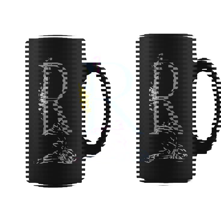 Balla バレリーナ イニシャル 名 R ダンス モノグラム バレエ コーヒーマグ