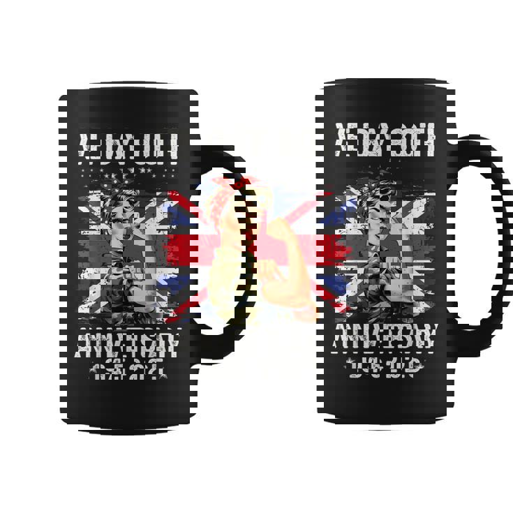 Bandera Del Díae 80 Aniversario Celebracióne Day 2025 Taza de café
