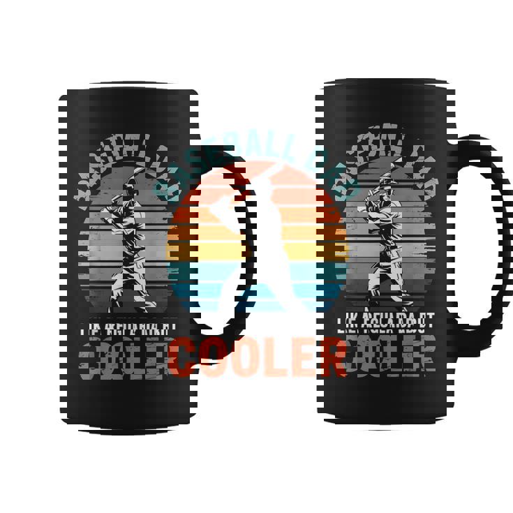 Baseball Dad Vintage Sunset Baseball Batter Father’S Day Coffee Mug
