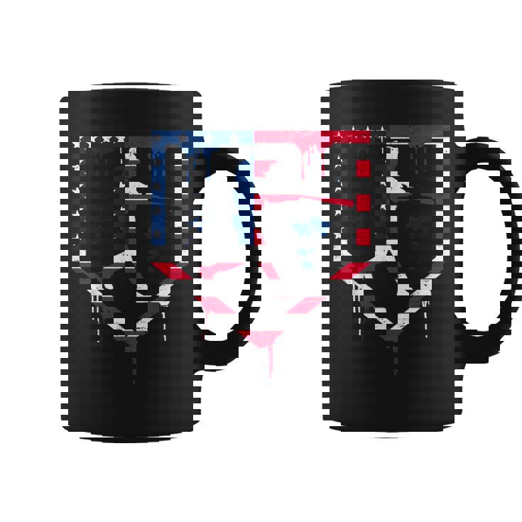 Baseball Drip American Flag Bat 4Th Of July Patriotic Boys Coffee Mug