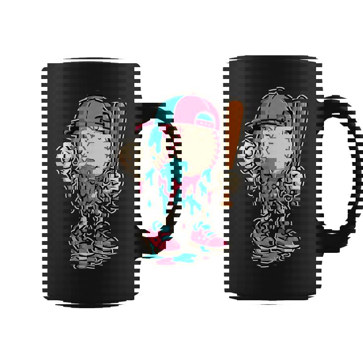 Baseball Drip For Boys Ice Cream Drip Baseball Coffee Mug