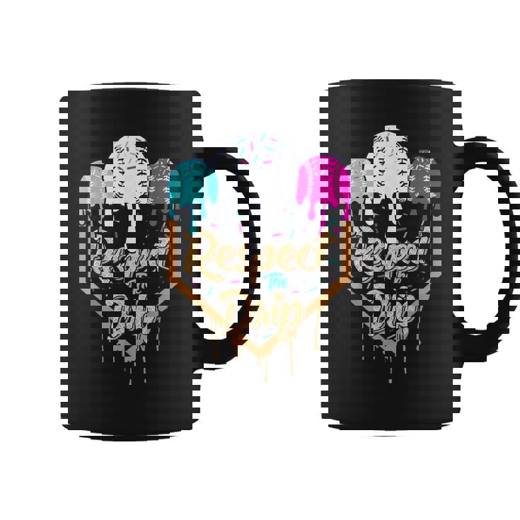Baseball Drip Boys Ice Cream Waffle Home Plate Respect Drip Coffee Mug