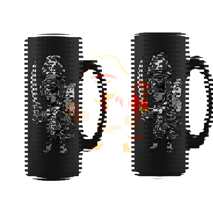 Bassotto Pirata Divertente Cane Capitano Tazze