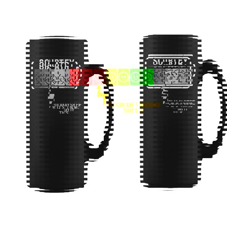 Bateríaocial Divertida Introvertida Charlaocialocialización Taza de café