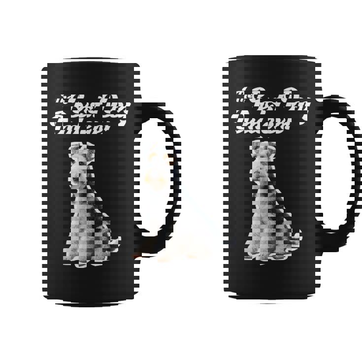 Best Dog Dad Ever ワイヤーフォックステリア コーヒーマグ