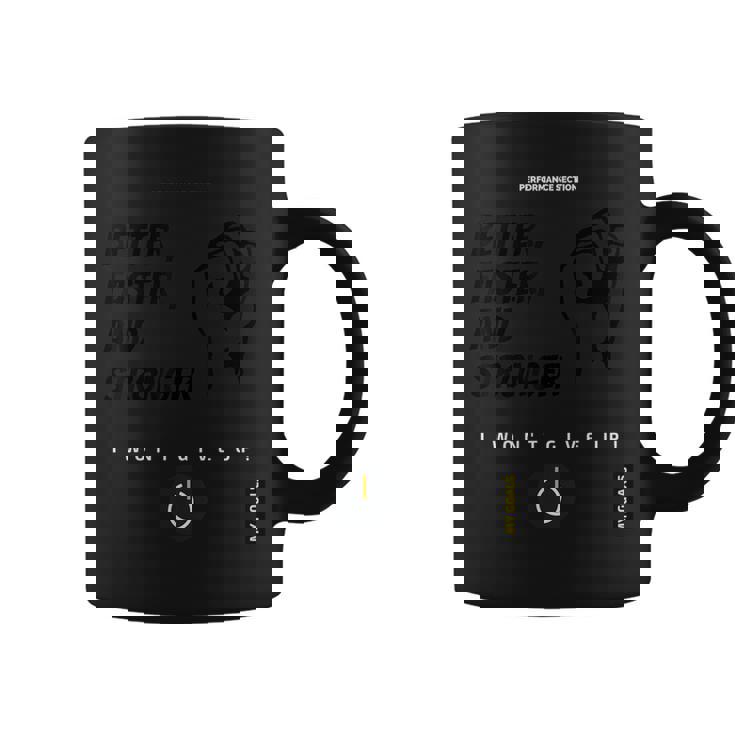 Better Faster Andtrongerporty メンズ&レディース コーヒーマグ