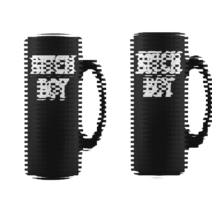 Bitch Boy 面白い言葉 皮肉なノベルティ ユーモア 男 男性 コーヒーマグ