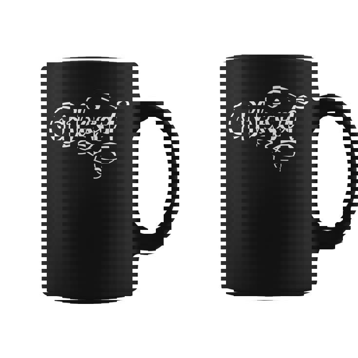 Blessed ファンシースクリプト クリスチャン 宗教 神 イエス コーヒーマグ