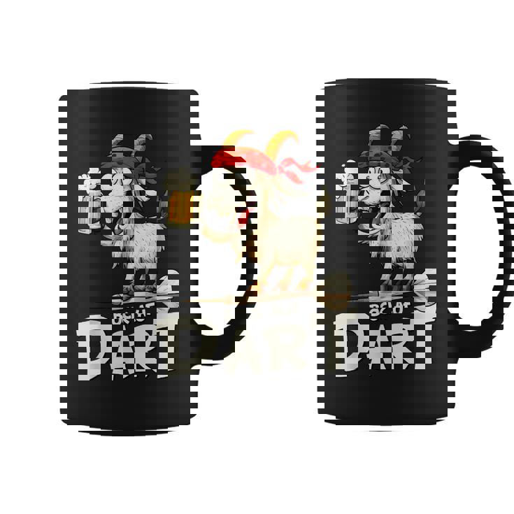 Bock Auf Dart ヤギとビールジョッキ 面白いダーツプレーヤー コーヒーマグ