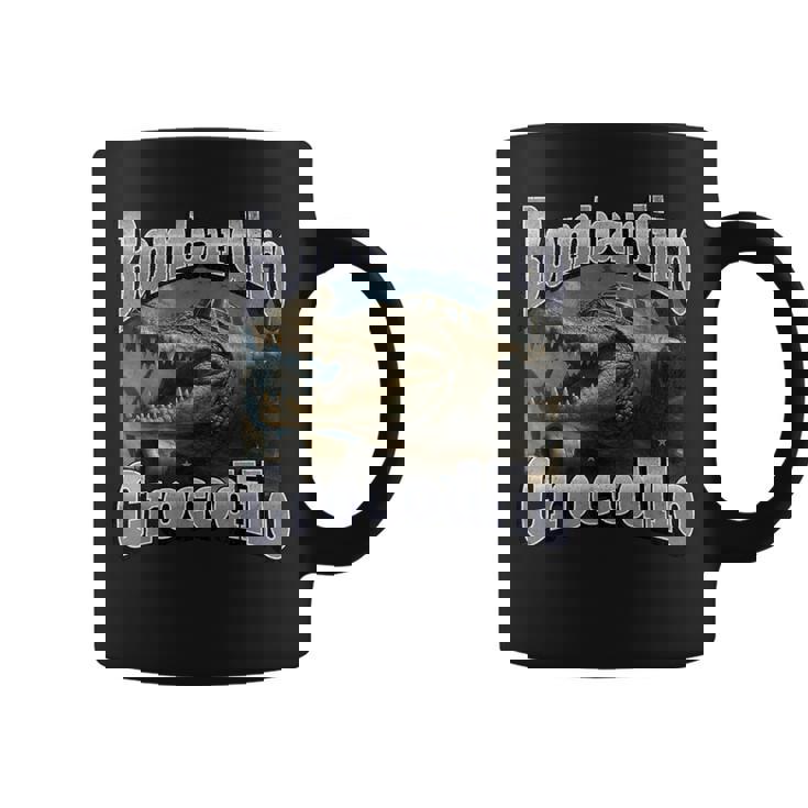 Bombadiro Crocodilo 面白いイタリアンブレインロットミームグラフィック コーヒーマグ