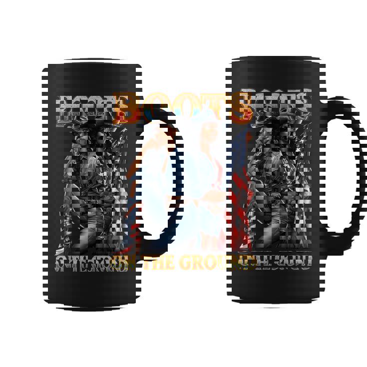 Boots On The Ground 4Th Of July All American Girl Cowgirl Coffee Mug